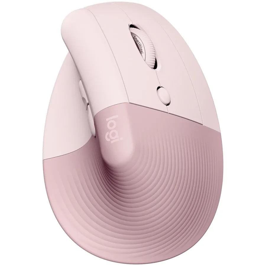 photo - Мышь LOGITECH Lift Vertical Ergonomic Wireless/Bluetooth Rose (L910-006478) 