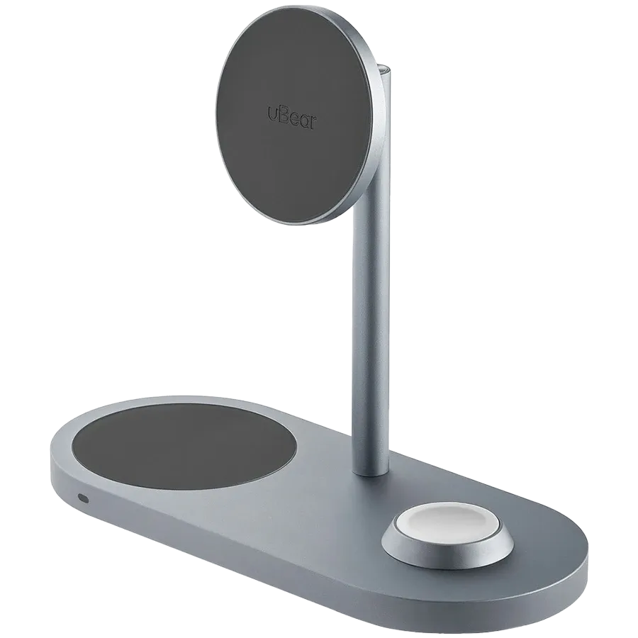 photo - Беспроводное зарядное устройство UBEAR, 15 Вт, Серый