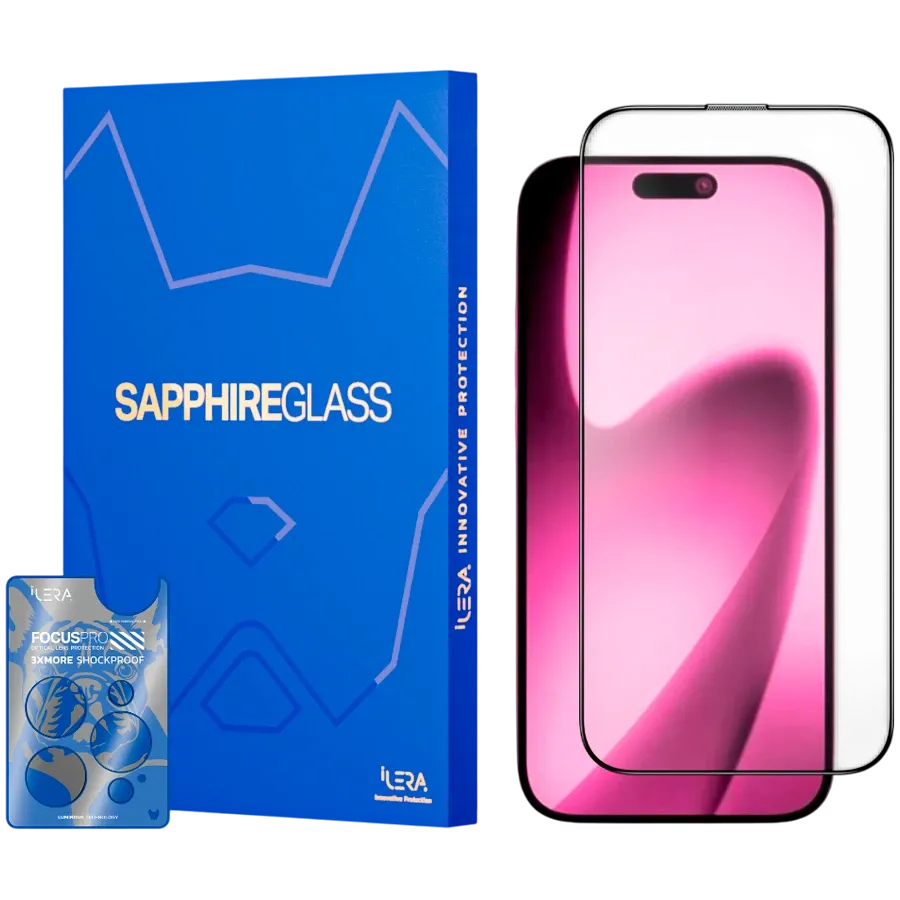 photo 1 - Защитное стекло iLera Sapphire Ultra Glass для iPhone Air (ILSPDLPL17AIR)