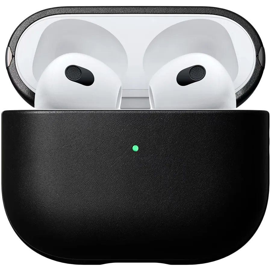 photo 1 - Husă NOMAD Modern din piele pentru AirPods (Gen.3), Black