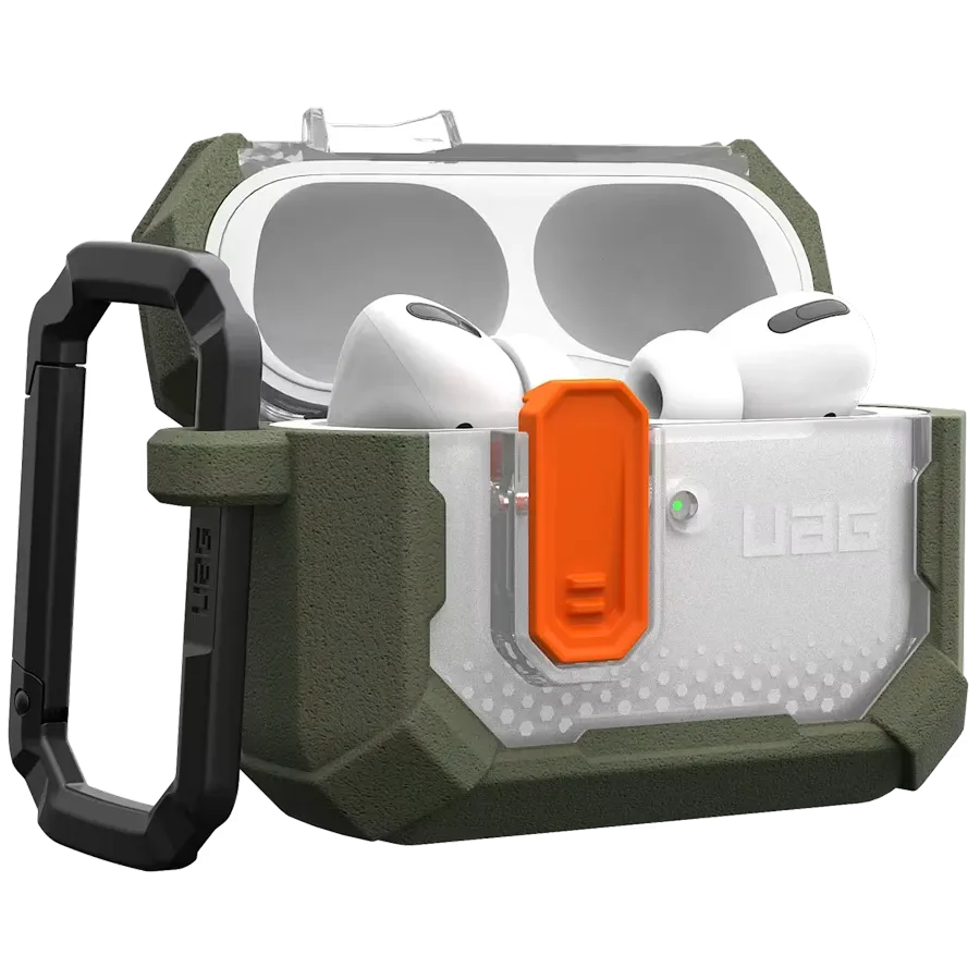 photo 1 - Чехол UAG Plasma с MagSafe для AirPods Pro (Gen.3), Темно-оливковый