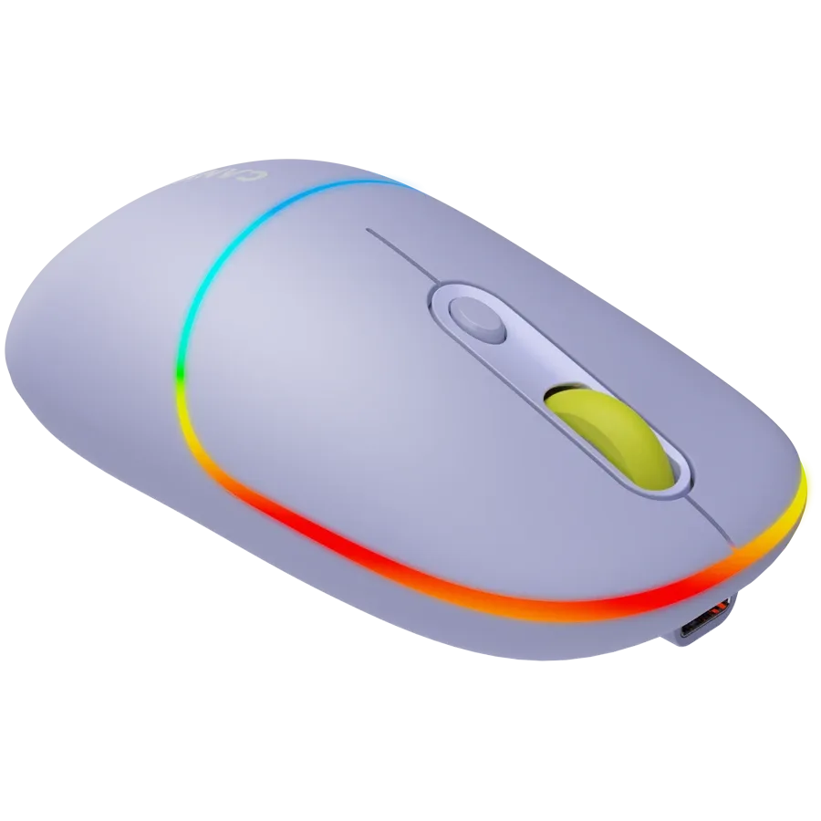 photo 5 - Мышь CANYON MW-22 Dual Band RGB Wireless Mountain Lavender (CNS-CMSW22ML)