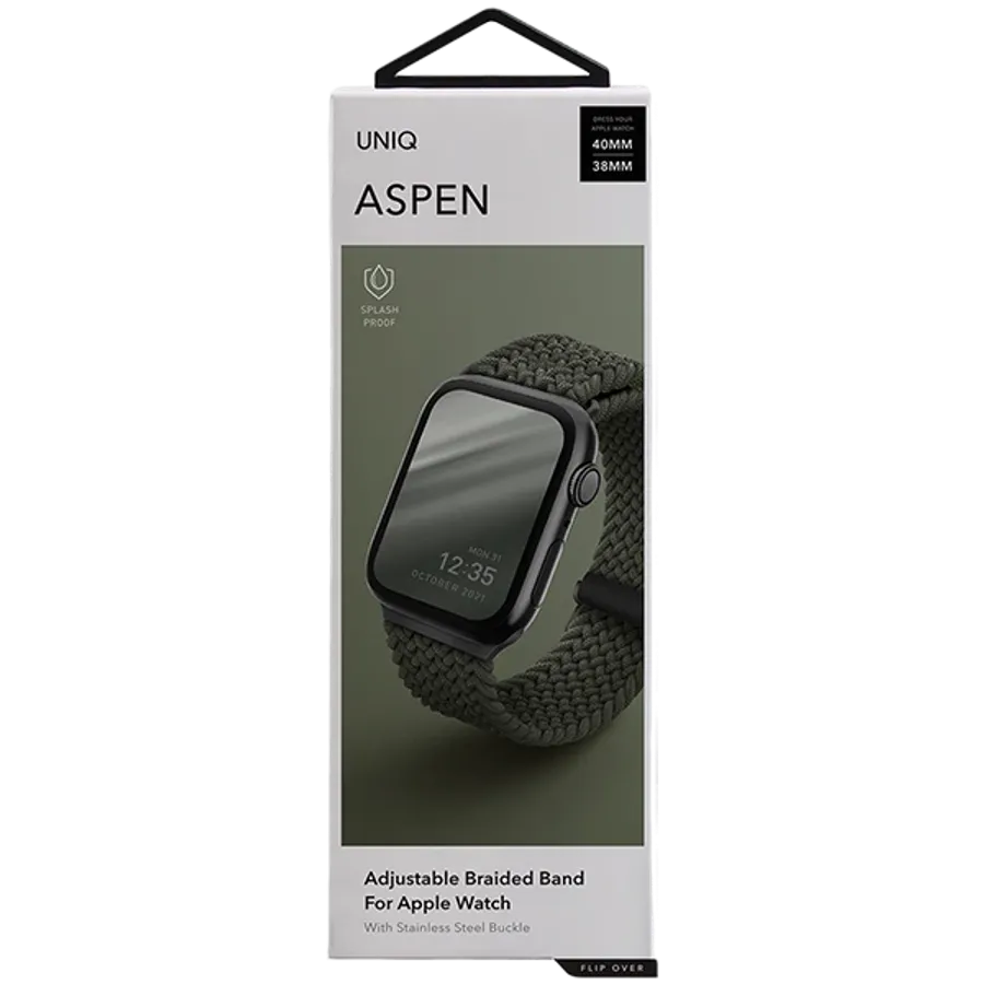 photo 4 - UNIQ Aspen Ремешок для Apple Watch 38/40/41 mm, Зеленый