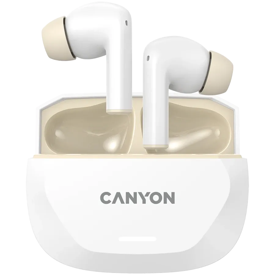 photo 1 - CANYON TWS-7 Беспроводные наушники, White/Beige