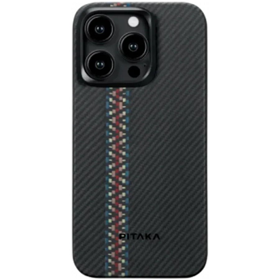 photo 1 - PITAKA Պատյան Fusion Weaving MagEZ Case 4 հետ MagSafe Rhapsody for iPhone 15 Pro