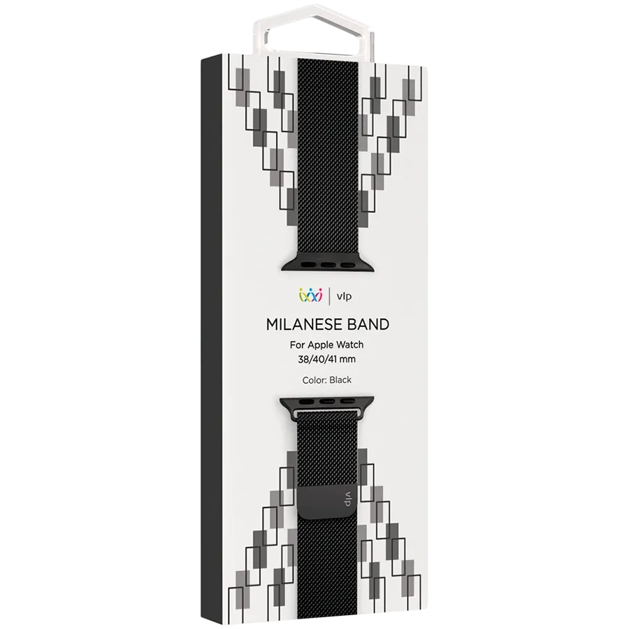 photo 3 - VLP Steel band Бау үшін Apple Watch 38/40/41 mm, Қара