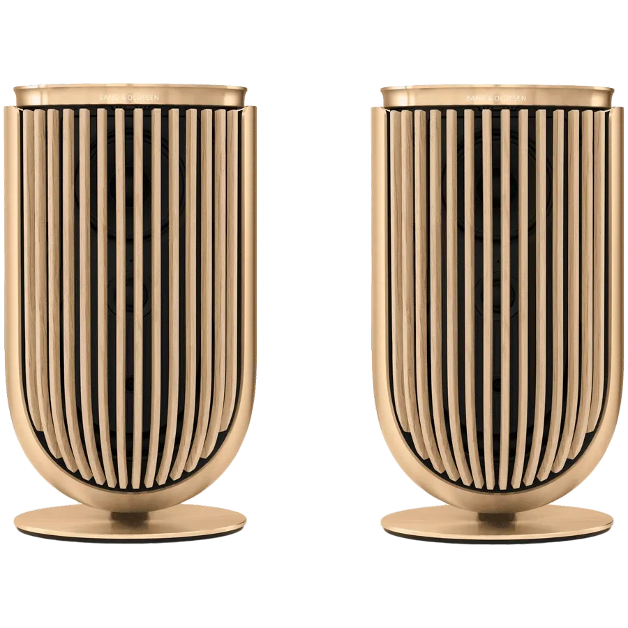 photo 1 - Beolab 8 AV System Gold Tone/Light Oak Table Stand
