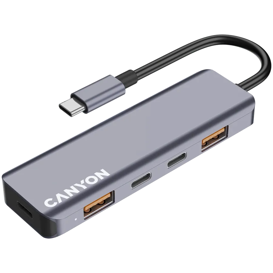 photo 4 - Многопортовый адаптер CANYON DS-18 USB, Серый