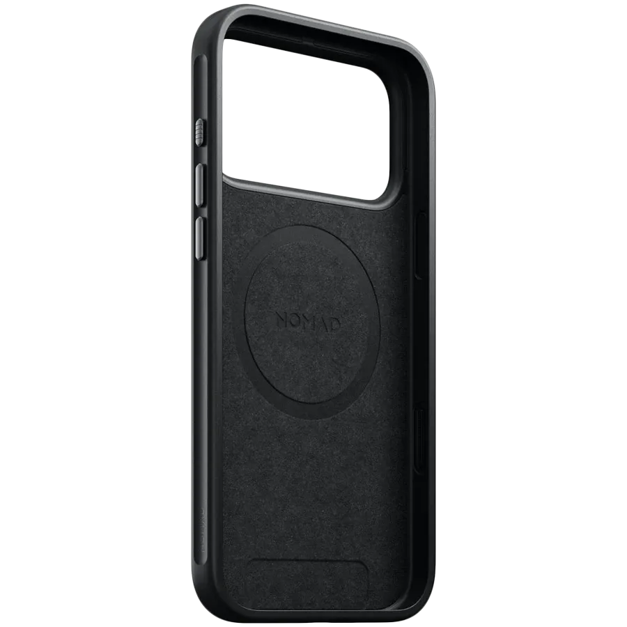 photo 3 - NOMAD Case Modern Leather Case with MagSafe Black for iPhone 17 Pro
