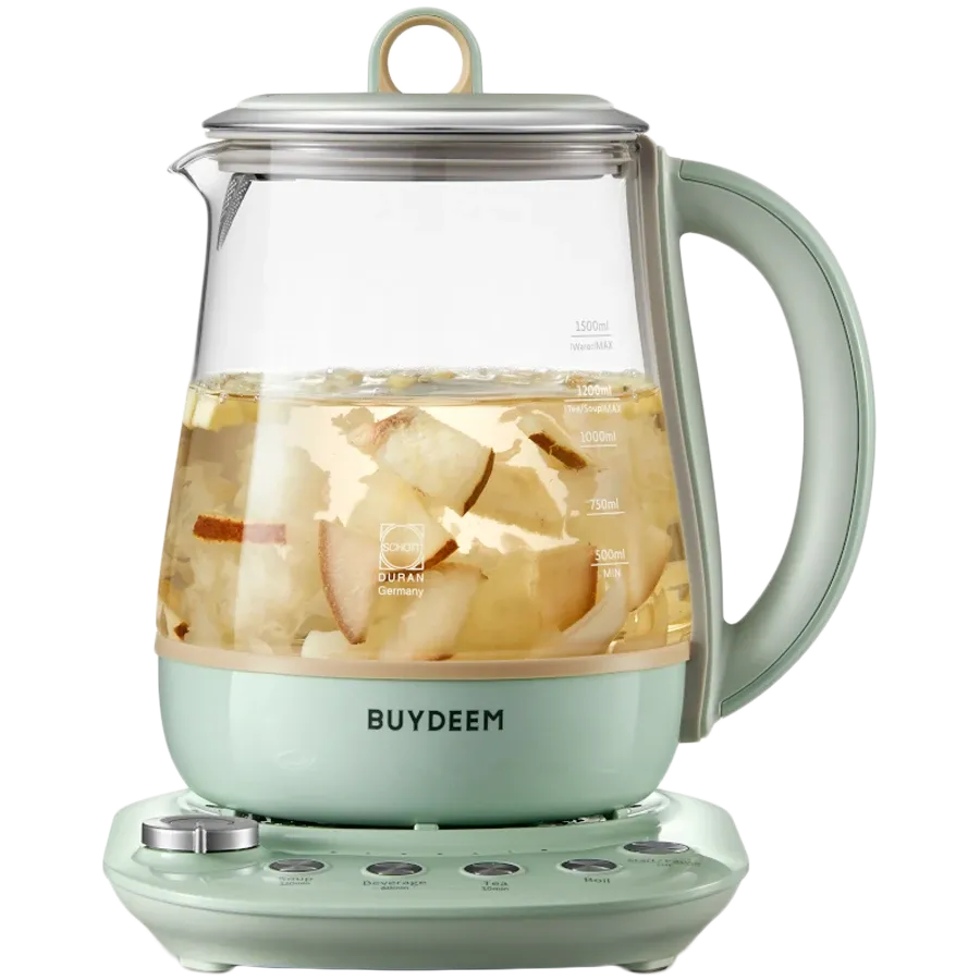 BUYDEEM Чайники (1.5 л, 1200 Ват), Cozy Greenish – photo 1