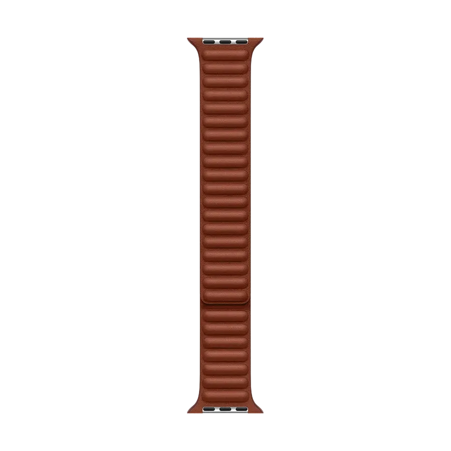 photo 2 - Apple Leather Link Band for Apple Watch 45 mm, Size S/M, Umber