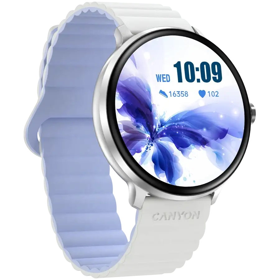 CANYON Jacky SW-69 (1.30", 360x360, 128 МБBluetooth 5.1) White/Blue – photo 3