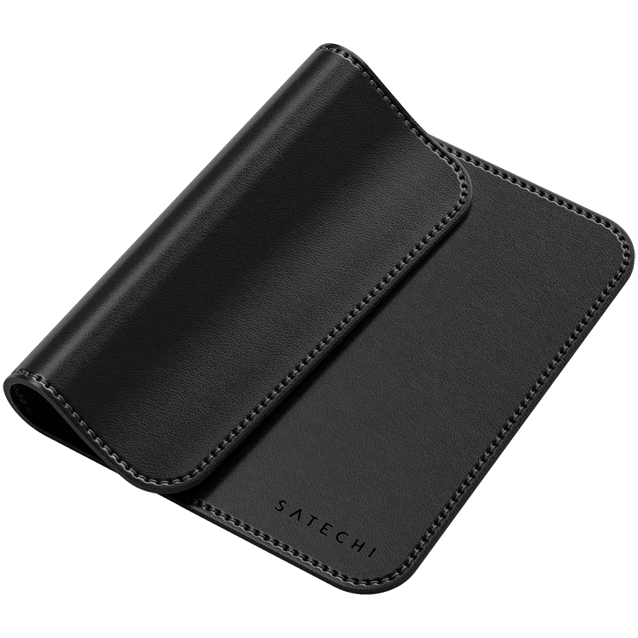 photo 3 - SATECHI Vegan-Leather Premium Mouse Pad, Black