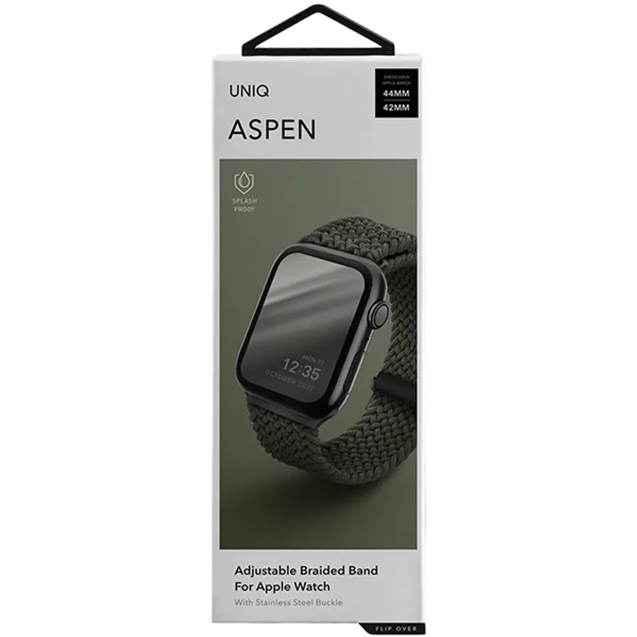 photo 3 - UNIQ ASPEN Strap for Apple Watch 42/44/45 mm, Green