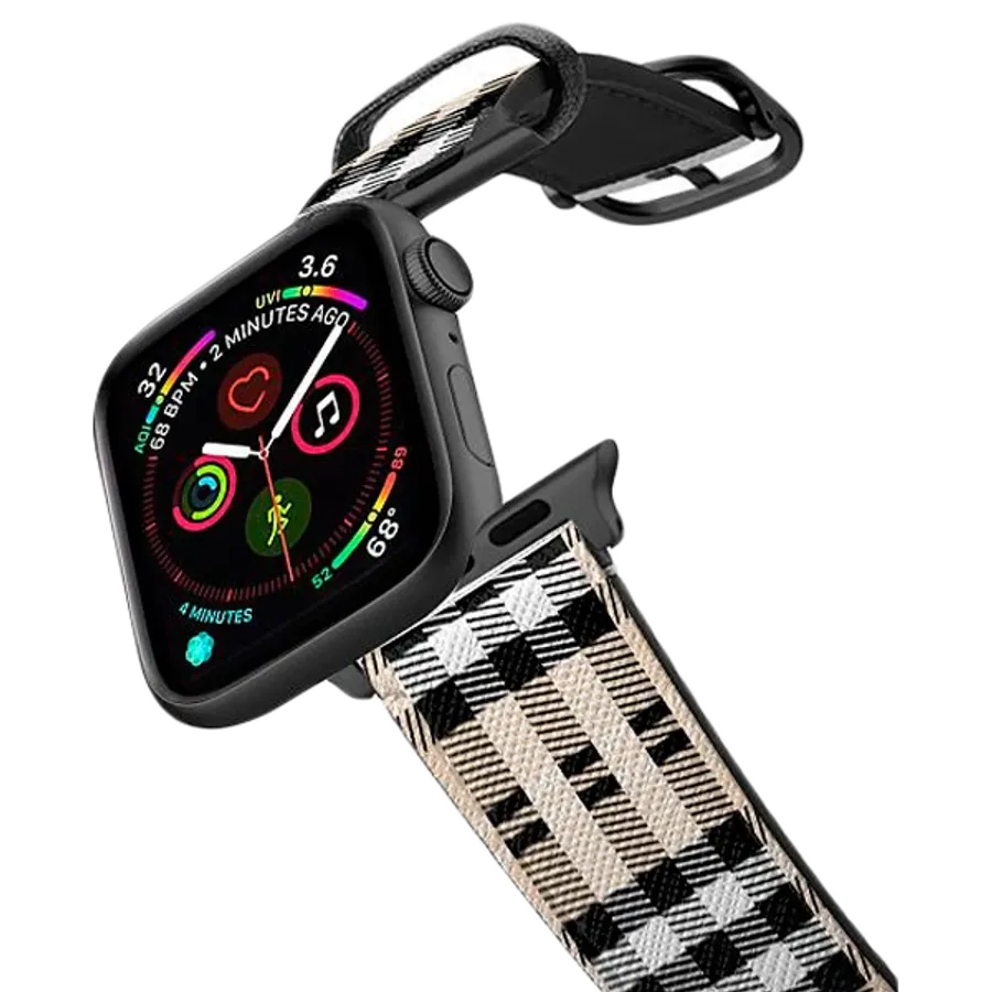 photo - CASETIFY BAND Band for Apple Watch 42/44/45/49 mm, Plaid/Starlight