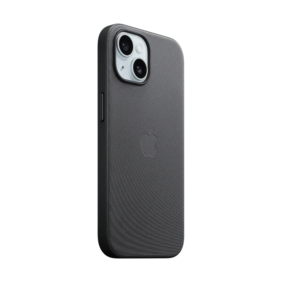 photo 2 - Apple Чехол FineWoven Case с MagSafe Чёрный для iPhone 15