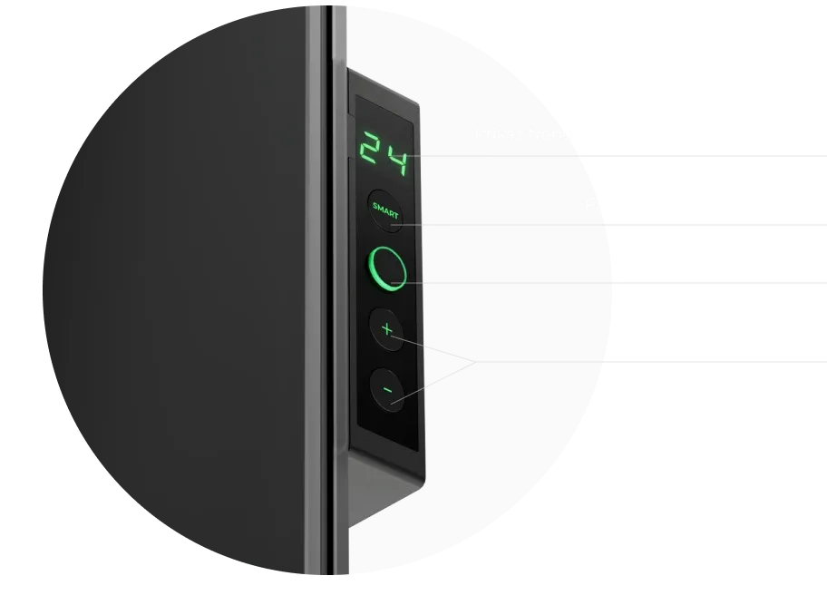 LED ekran. Upravljanje putem dugmadi ili AENO aplikacije