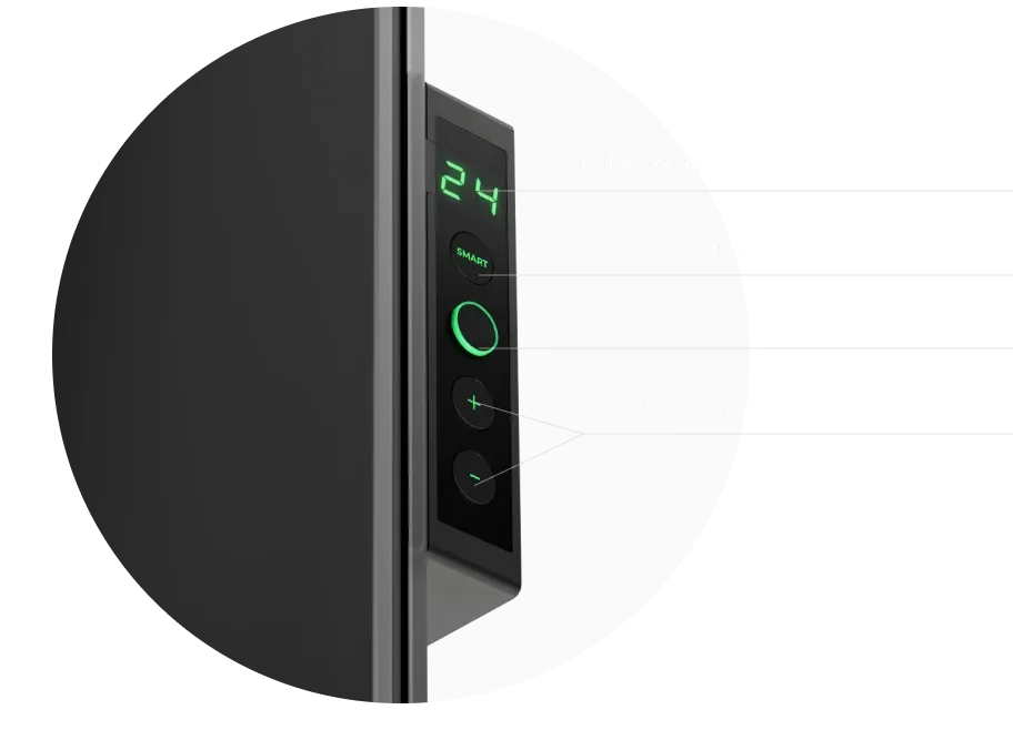 LED zaslon. Kontrola putem tipki ili AENO aplikacije