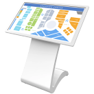 Внутренняя видеостойка тотем 43 дюйма PSTI43A1S1 Prestigio Solutions