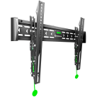 ONKRON Tilting TV Wall Mount for 43 to 85-inch Flat Panel TVs Digital Panels 68,2 kg, Black