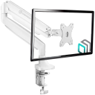 ONKRON Monitor Desk Mount for 13 to 32-Inch LED LCD Flat Monitors up to 9 kg, White