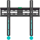 ONKRON Fixed TV Wall Mount for 32 to 65-inch Flat Panel TVs Digital Panels 50 kg, Black