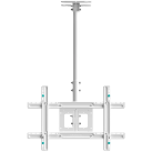 ONKRON Ceiling TV Mount Bracket Height Adjustable for 32 to 80 Inch LED LCD TVs, White