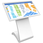 Внутренняя видеостойка тотем 43 дюйма PSTI43A1S1 Prestigio Solutions