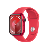 Apple Watch Series 9 GPS, 41mm, (PRODUCT)RED Sport Band, M/L