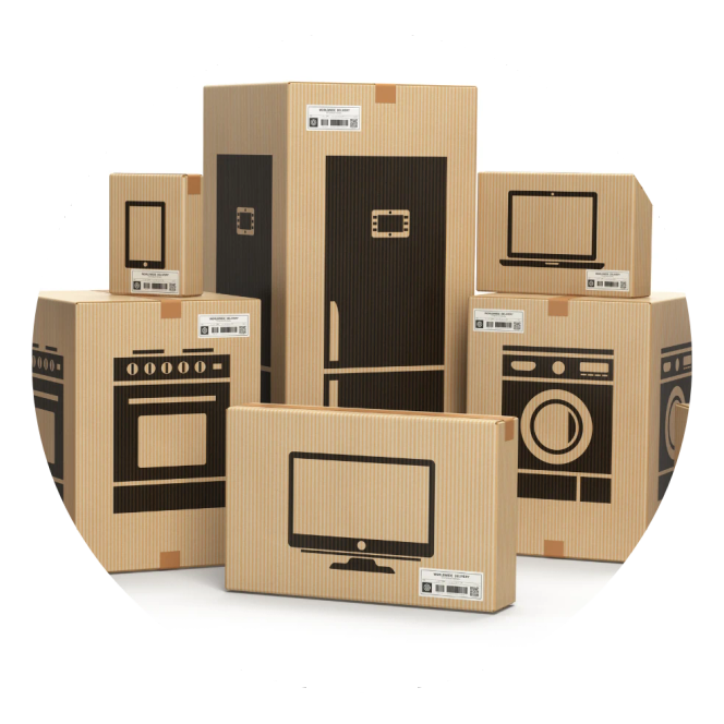 electrical appliances boxes indicating the DIY when no bundle