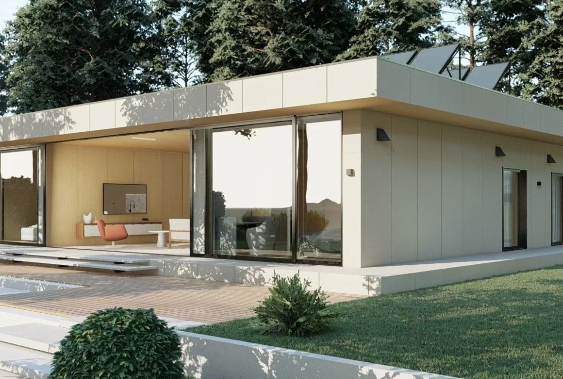 Mododomus MD168 Villa modular 4 bedrooms one storey home