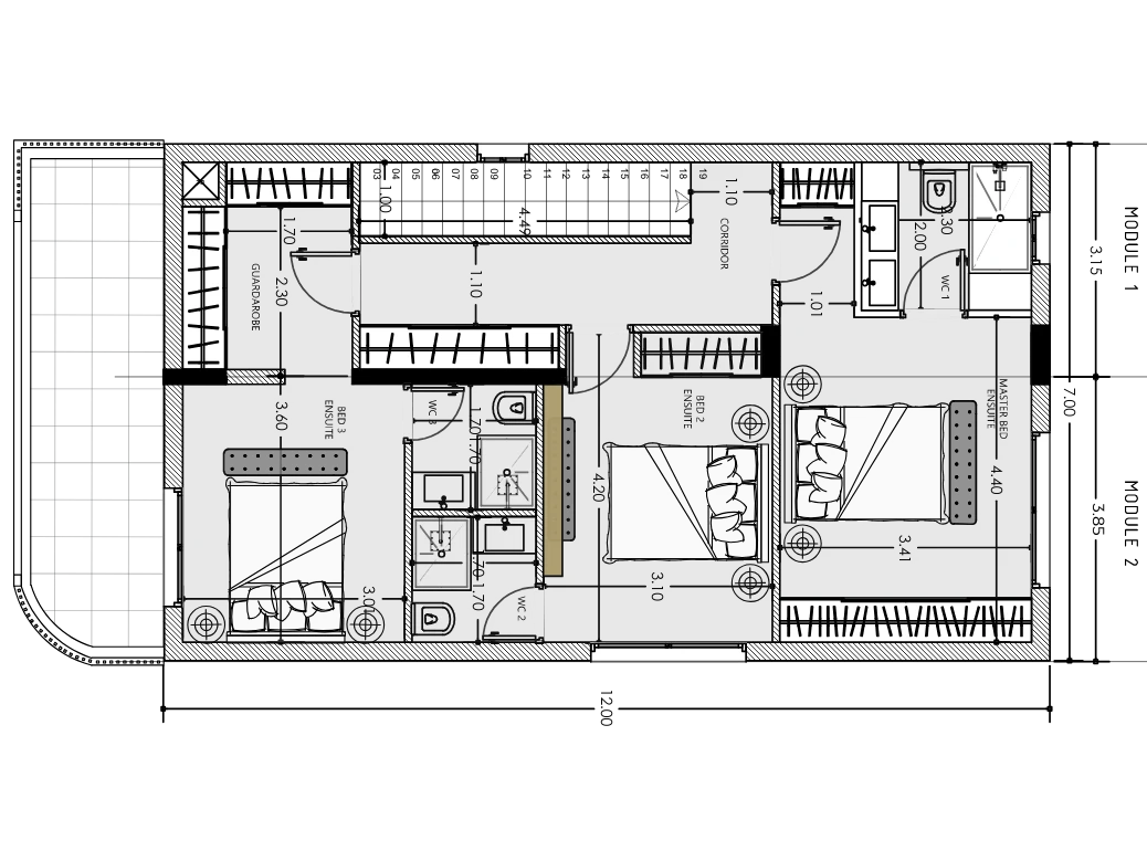 1st floor plan and schematics of MD168
