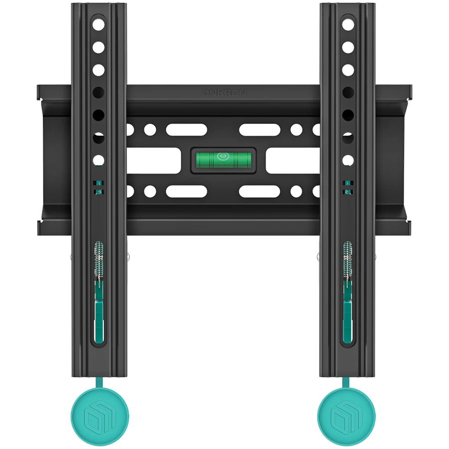 ONKRON Fixed TV Wall Mount for 17 to 43-inch Flat Panel TVs Digital Panels 30 kg, Black