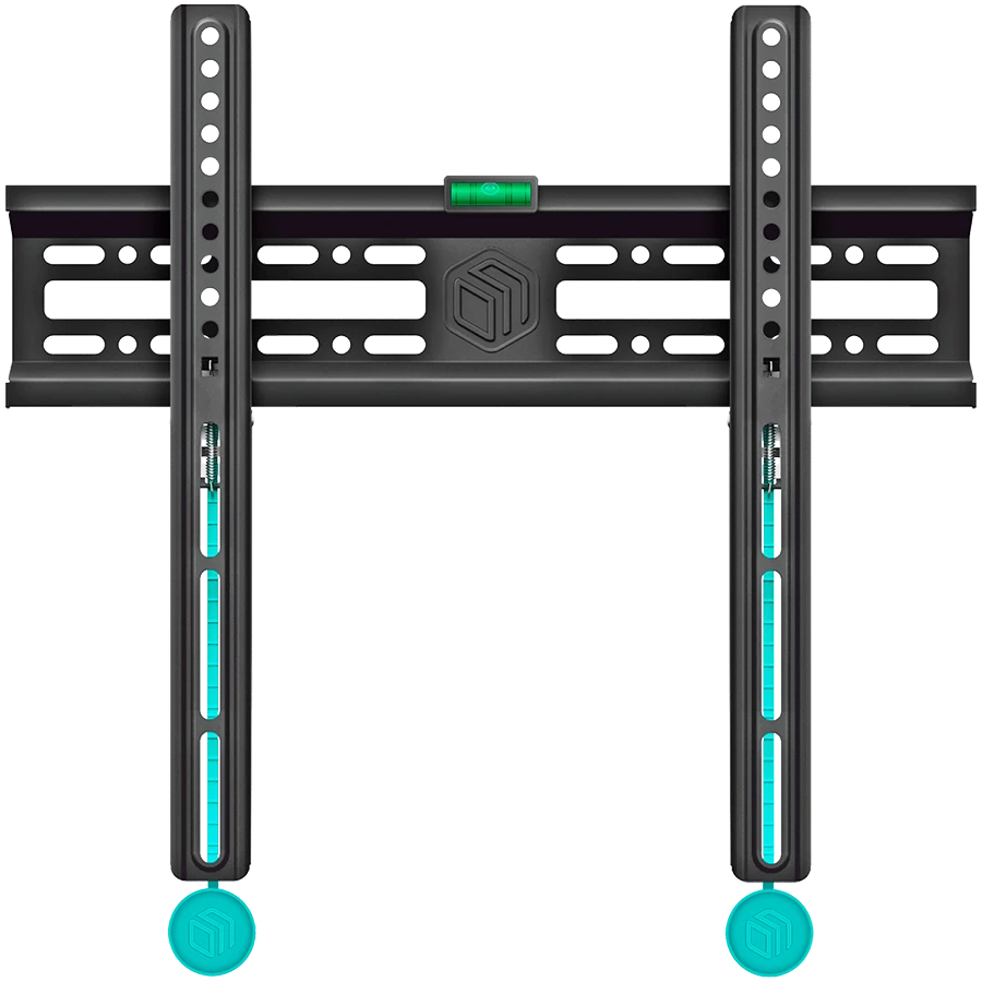 ONKRON Fixed TV Wall Mount for 32 to 65-inch Flat Panel TVs Digital Panels 50 kg, Black