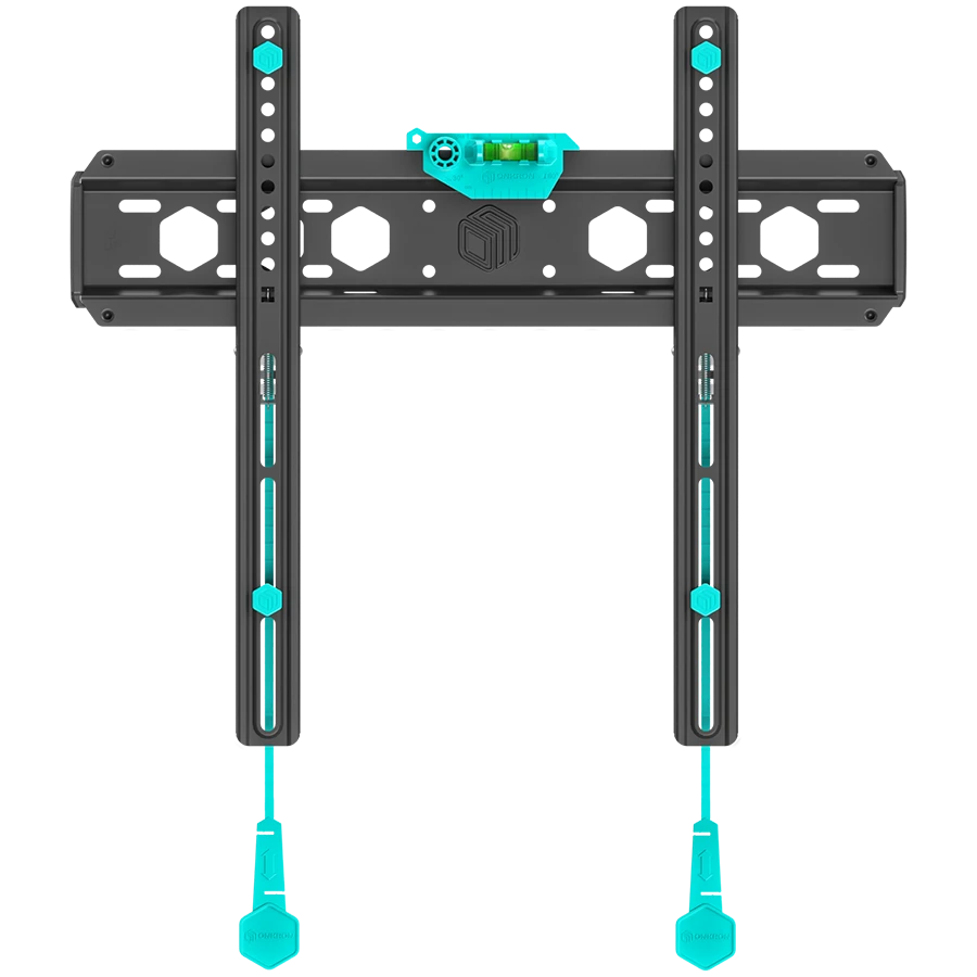 ONKRON Fixed TV Wall Mount for 32 to 65-inch Flat Panel TVs Digital Panels 56,8 kg, Black