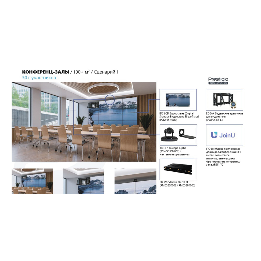 Конференц-залы с LCD видеостеной