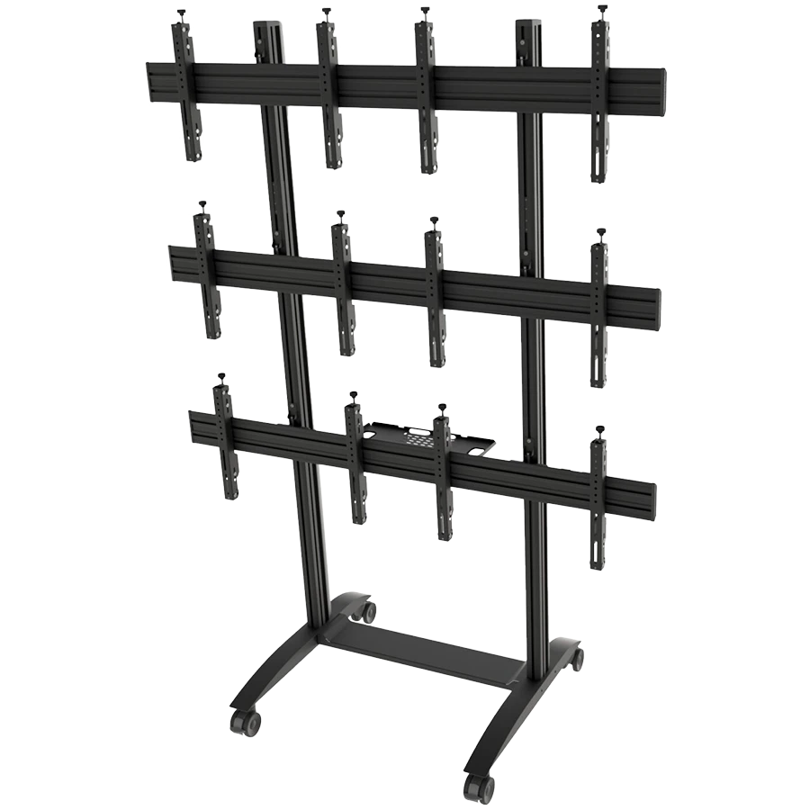 EDBAK Video wall trolley, modular 2x3, for screens 50-57", landscape