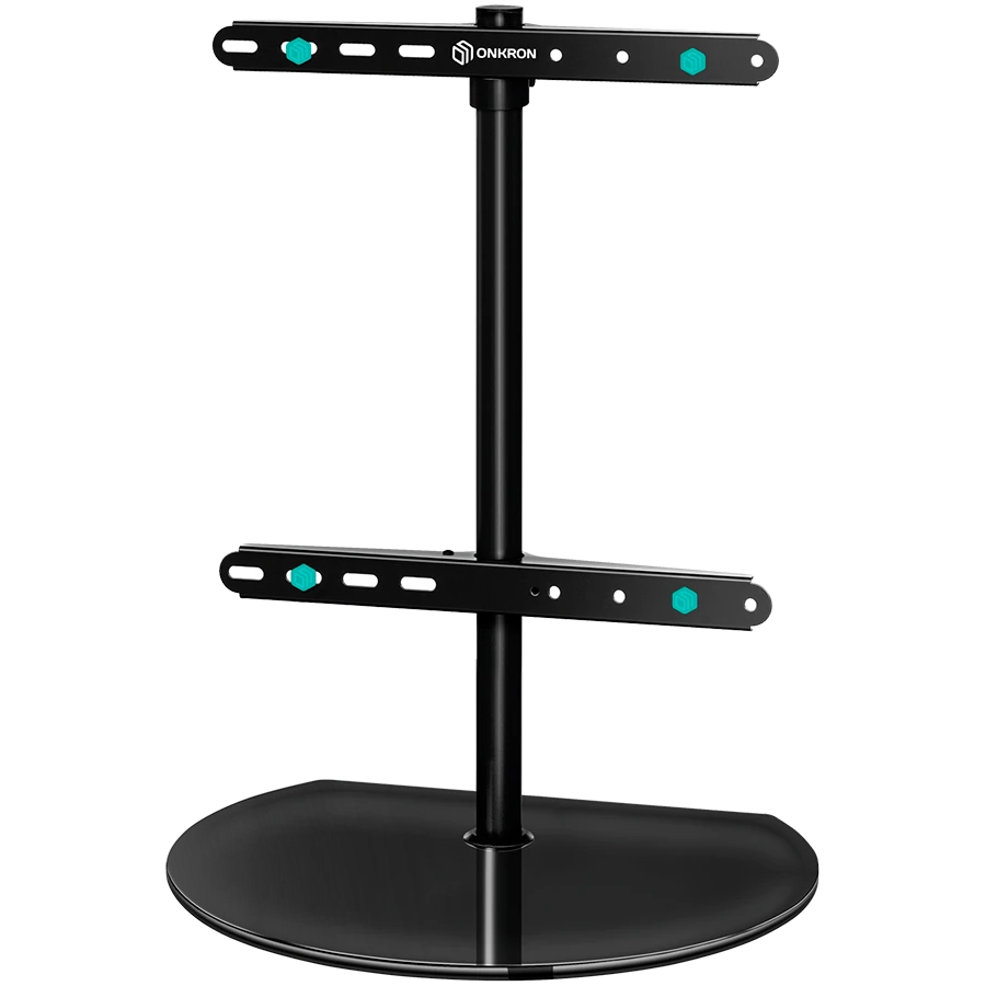 ONKRON Universal Swivel Table Top TV Stand for 32''-65'' TVs up to 35 kg, Black