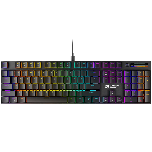 Ігрова клавіатура CANYON Cometstrike GK-55 RGB Black (CND-SKB55-US)