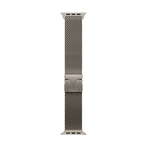 Apple 49mm Milanese Loop Ремінець Milanese Loop Натуральний за Apple Watch 44 mmApple Watch 45 mmApple Watch 46 mmApple Watch 49 mm 44/45/46/49 mm
