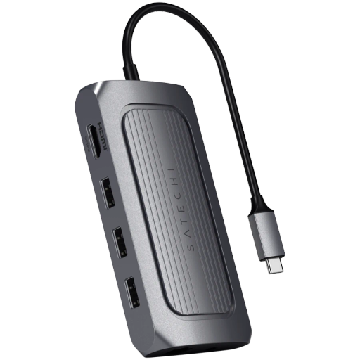 SATECHI  Многопортовый адаптер USB4 Multiport Adapter Space Gray