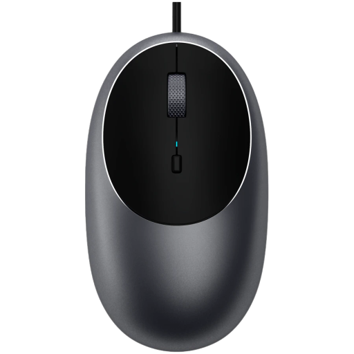Проводная компьютерная Satechi C1 USB-C Wired Mouse. Цвет серый космос.