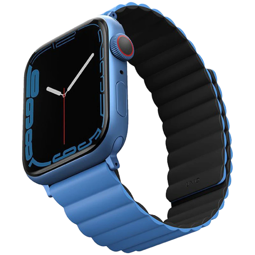 UNIQ Revix Reversible Magnetic Strap for Apple Watch 41/40/38 Band Revix Blue/Black for Apple Watch 38/40/41 mm