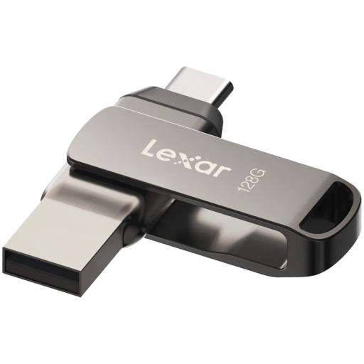 Флеш-накопитель USB Lexar JumpDrive, 128 ГБ, Серый