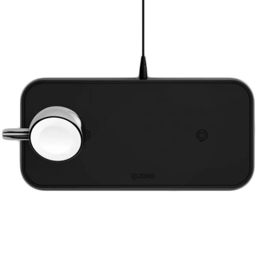 Док-станція ZENS Dual+Watch Aluminium Wireless Charger Black