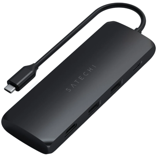 SATECHI  Multiport Adapter  Black