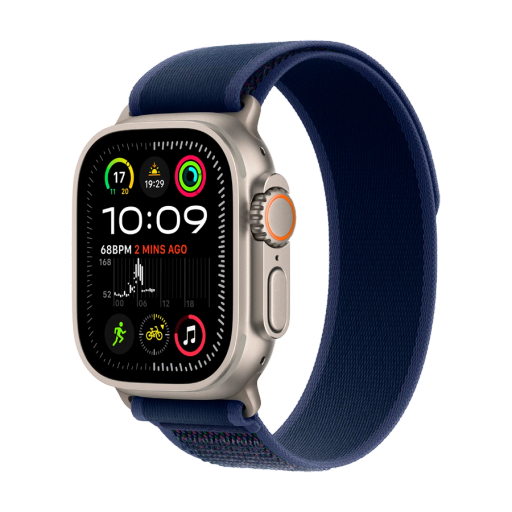 Apple Watch Ultra 2 2024, Blue Trail Loop, S/M, 49mm, Natural Titanium
