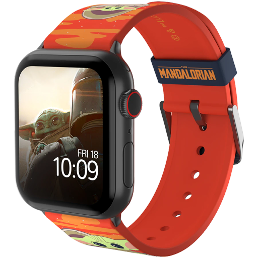 MOBY FOX Mandalorian Ремешок Mandalorian - The Child Bounty Красный для Apple Watch 38 mmApple Watch 40 mmApple Watch 42 mmApple Watch 44 mmApple Watch 45 mmApple Watch 41 mm 38/40/41/42/44/45 mm