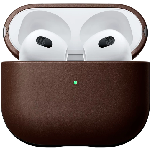 Husă NOMAD Modern din piele pentru AirPods (Gen. 3), Brown