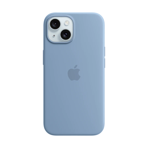 Apple Case Silicone Case with MagSafe Winter Blue for iPhone 15